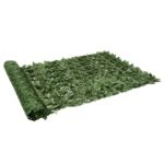 vidaXL Balkónová zástena s tmavozelenými listami 200x150 cm