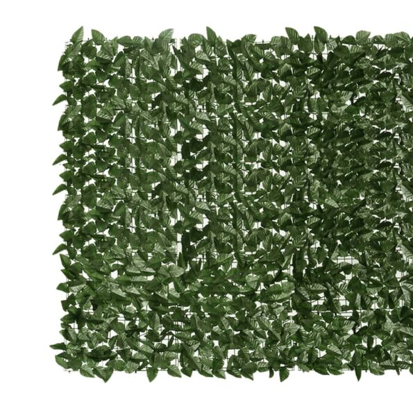 vidaXL Balkónová zástena s tmavozelenými listami 200x150 cm – Obrázok 3