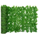 vidaXL Balkónová zástena so zelenými listami 200x75 cm – Obrázok 2