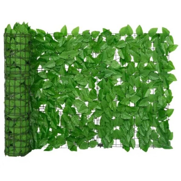 vidaXL Balkónová zástena so zelenými listami 200x75 cm – Obrázok 2