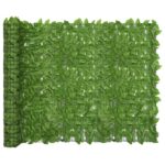vidaXL Balkónová zástena so zelenými listami 200x150 cm – Obrázok 2