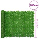 vidaXL Balkónová zástena so zelenými listami 200x150 cm – Obrázok 6
