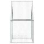 vidaXL Klietka pre kurčatá strieborná 100x100x190 cm pozinkovaná oceľ – Obrázok 6