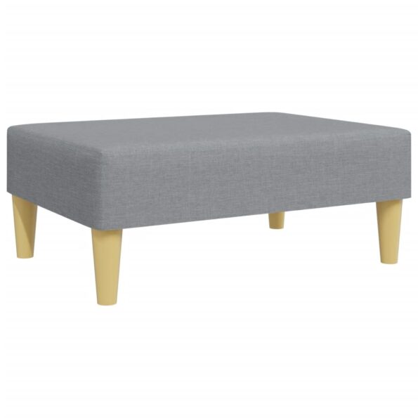 vidaXL Podnožka bledosivá 77x55x31 cm látková – Obrázok 2
