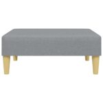 vidaXL Podnožka bledosivá 77x55x31 cm látková – Obrázok 4