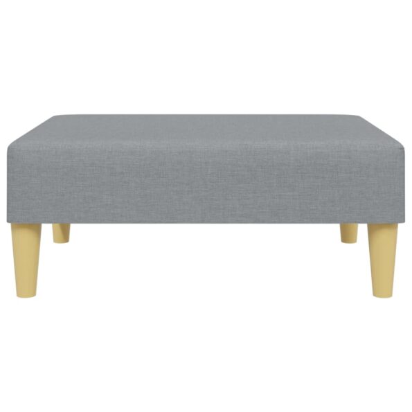 vidaXL Podnožka bledosivá 77x55x31 cm látková – Obrázok 4
