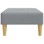 vidaXL Podnožka bledosivá 77x55x31 cm látková – Obrázok 5