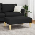 vidaXL Podnožka čierna 77x55x31 cm látková – Obrázok 3