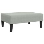 vidaXL Podnožka bledosivá 77x55x31 cm zamat – Obrázok 2