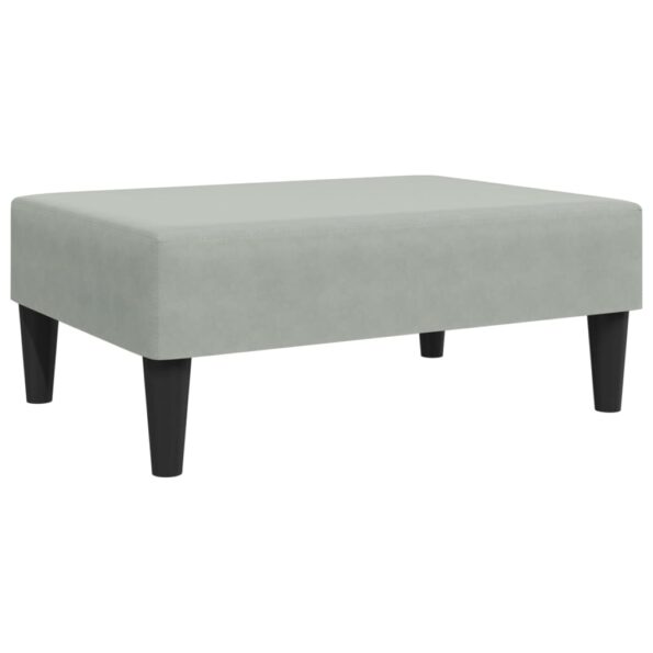 vidaXL Podnožka bledosivá 77x55x31 cm zamat – Obrázok 2