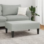vidaXL Podnožka bledosivá 77x55x31 cm zamat – Obrázok 3