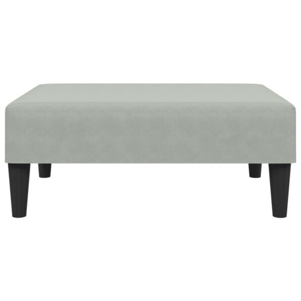 vidaXL Podnožka bledosivá 77x55x31 cm zamat – Obrázok 4