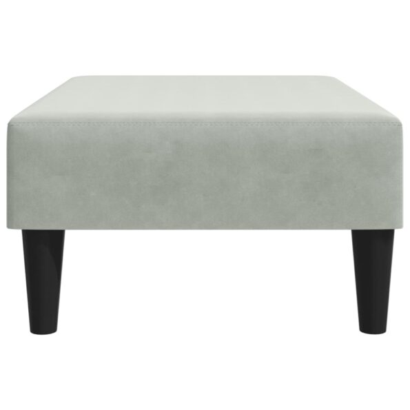 vidaXL Podnožka bledosivá 77x55x31 cm zamat – Obrázok 5