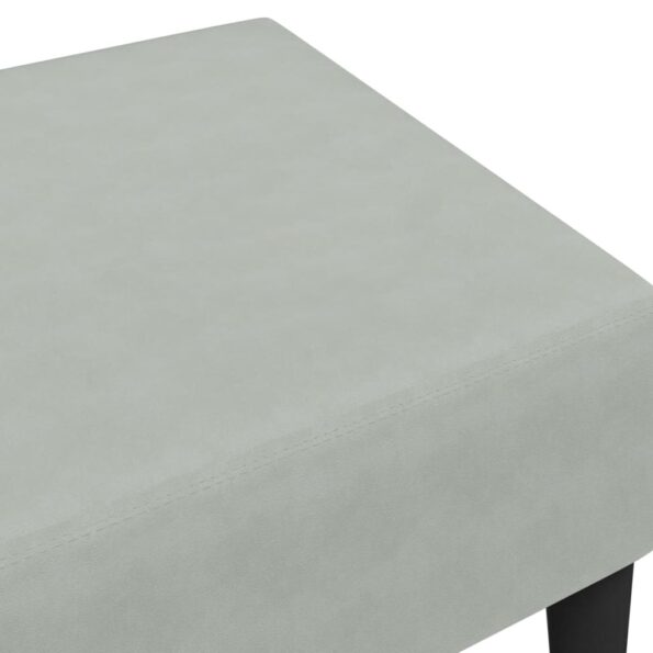 vidaXL Podnožka bledosivá 77x55x31 cm zamat – Obrázok 6