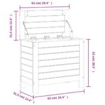 vidaXL Záhradná taburetka 62x31,5x52 cm drevo douglas – Obrázok 10