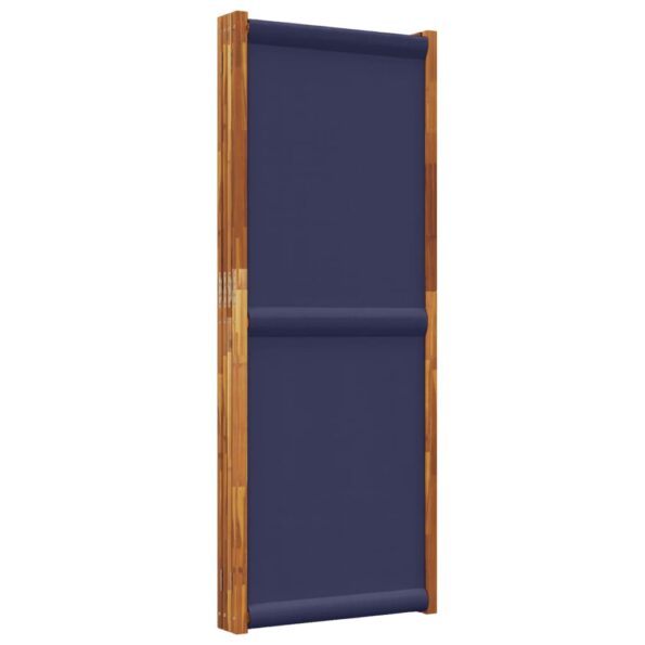 vidaXL 4-panelový paraván tmavomodrý 280x180 cm – Obrázok 5
