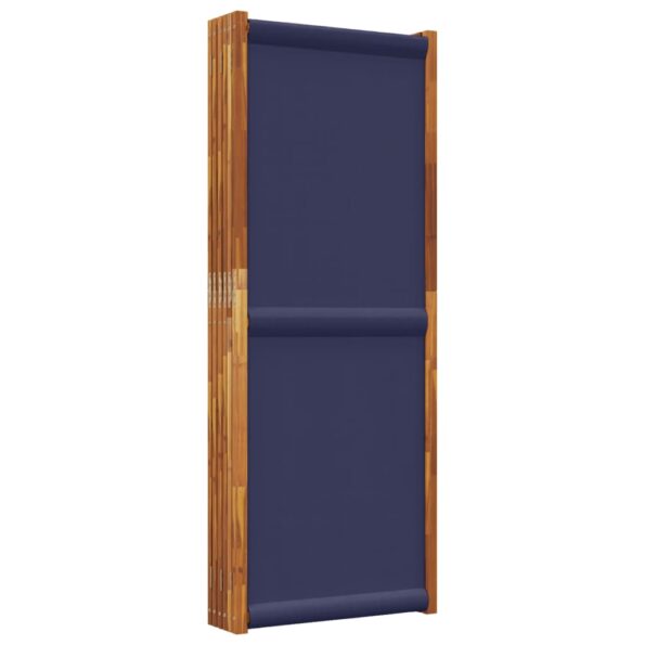 vidaXL 6-panelový paraván tmavomodrý 420x180 cm – Obrázok 5
