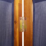 vidaXL 6-panelový paraván tmavomodrý 420x180 cm – Obrázok 7