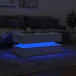 Konferenčný stolík vidaXL s LED svetlami biely 90x50x40 cm – Obrázok 5
