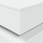 Konferenčný stolík vidaXL s LED svetlami biely 90x50x40 cm – Obrázok 10