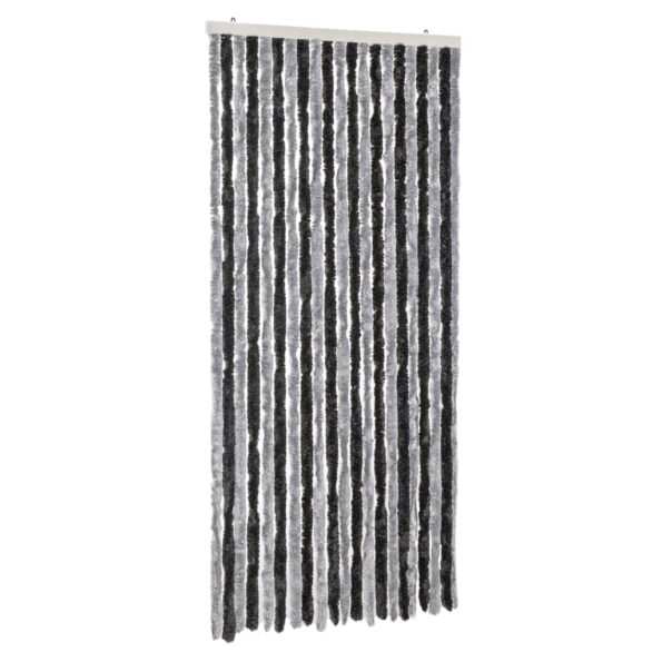 vidaXL Záves proti hmyzu sivý a čierny 90x200 cm ženilka – Obrázok 2