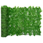 vidaXL Balkónová zástena so zelenými listami 200x75 cm – Obrázok 2