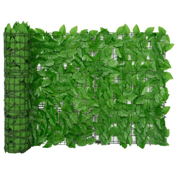 vidaXL Balkónová zástena so zelenými listami 200x75 cm – Obrázok 2