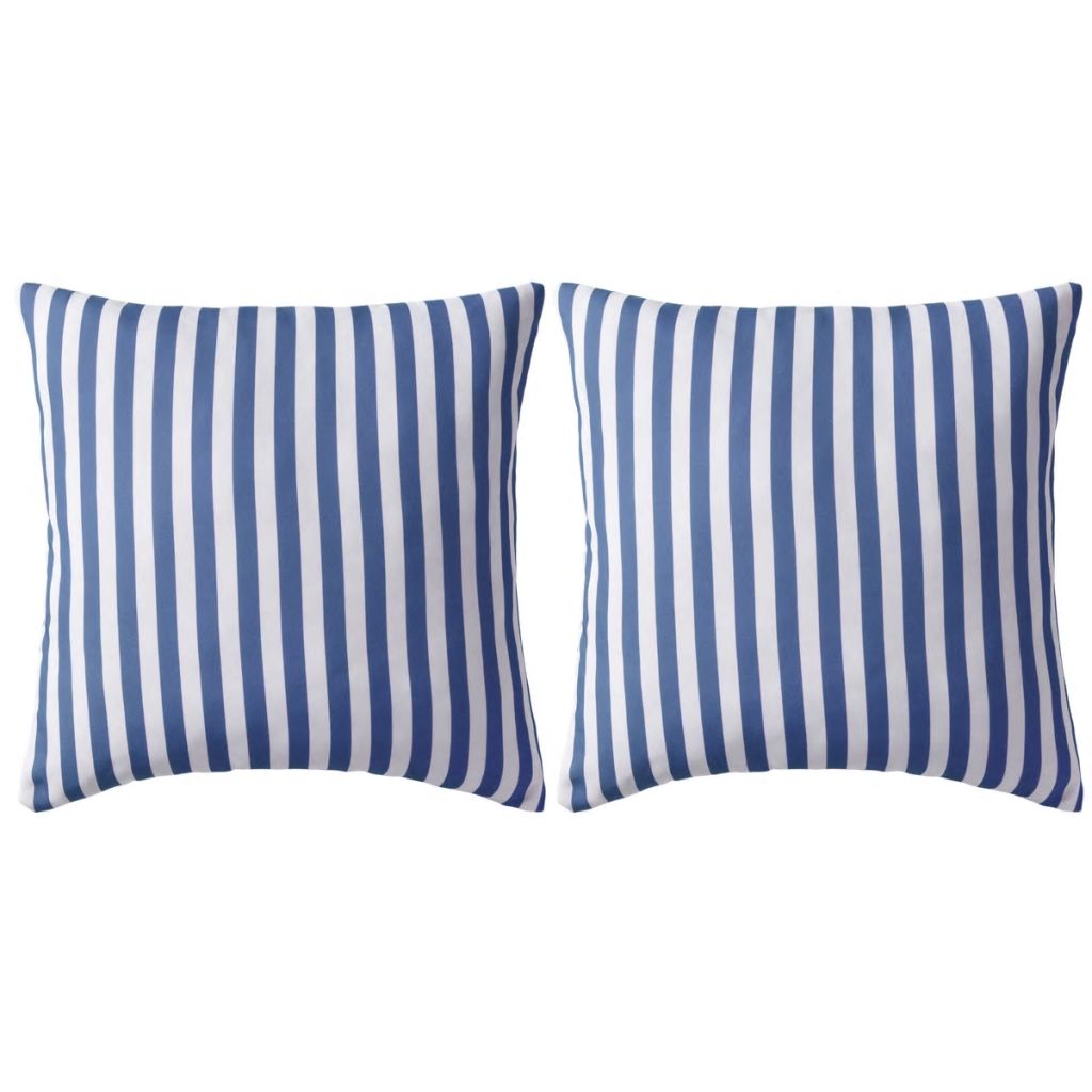 VXL8718475517320_a_en_hd_1.jpg vidaXL Vankúše do exteriéru 2 ks pruhované 45x45cm tmavomodré – Obrázok 1