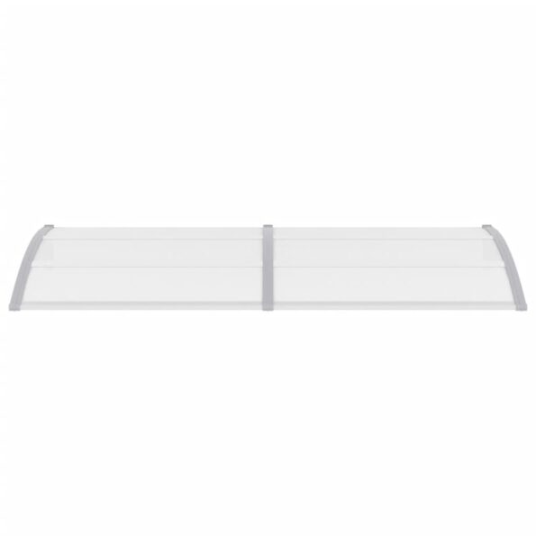 vidaXL Vchodová strieška, sivá 240x100 cm, PC – Obrázok 2