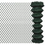 vidaXL Drôtené pletivo, oceľ 1,25x15 m, zelené