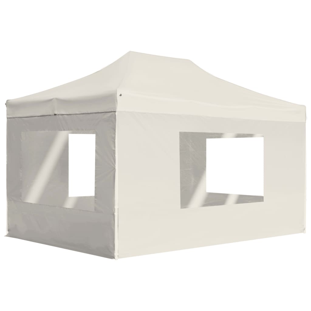 VXL8719883550503_a_en_hd_1.jpg vidaXL Profesionálny skladací stan+steny, hliník 4,5x3 m, krémový – Obrázok 1