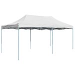 vidaXL Profesionálny skladací párty stan 3x6 m, oceľ, biely