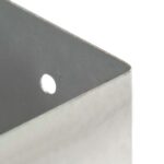 vidaXL Kotvy na stĺpiky 4 ks 71 mm galvanizovaný kov – Obrázok 7