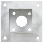 vidaXL Kotvy na stĺpiky 4 ks 81 mm galvanizovaný kov – Obrázok 2