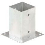 vidaXL Kotvy na stĺpiky 4 ks 91 mm galvanizovaný kov – Obrázok 3
