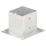 vidaXL Kotvy na stĺpiky 4 ks 141 mm galvanizovaný kov – Obrázok 3