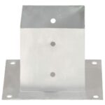 vidaXL Kotvy na stĺpiky 4 ks 141 mm galvanizovaný kov – Obrázok 4
