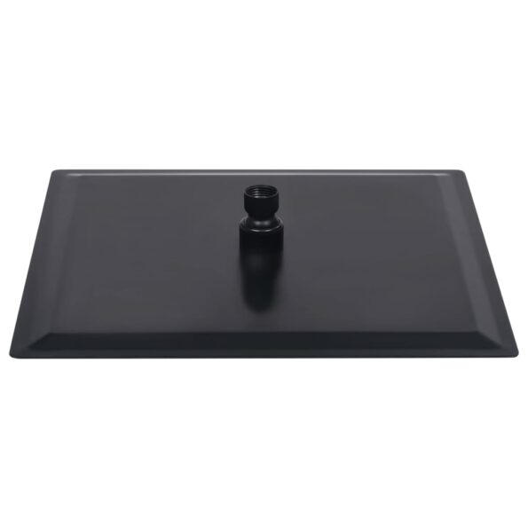 vidaXL Dažďová sprchová hlavica, oceľ 30x30 cm, štvorcová, čierna – Obrázok 6