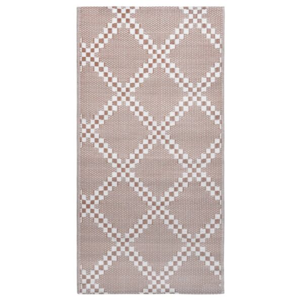 vidaXL Vonkajší koberec ARAKIL hnedý 120x180 cm PP – Obrázok 2