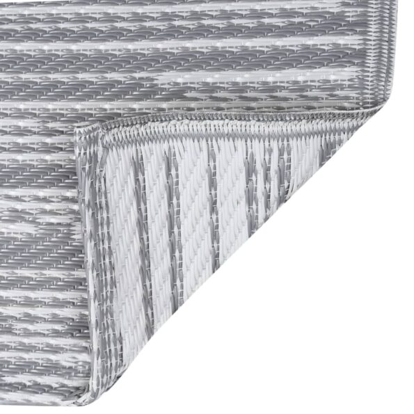 vidaXL Vonkajší koberec ARAKIL sivý 120x180 cm PP – Obrázok 6