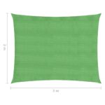 vidaXL Tieniaca plachta 160 g/m² bledozelená 2x3 m HDPE – Obrázok 6