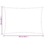 vidaXL Tieniaca plachta 160 g/m² obdĺžnik svetlozelená 2,5x5 m HDPE – Obrázok 6