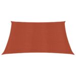 vidaXL Tieniaca plachta 160 g/m², tehlová 4x4 m, HDPE – Obrázok 3