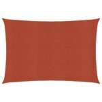 vidaXL Tieniaca plachta 160 g/m² tehlovočervená 2,5x4,5 m HDPE