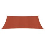 vidaXL Tieniaca plachta 160 g/m² tehlovočervená 2,5x4,5 m HDPE – Obrázok 3