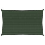 vidaXL Tieniaca plachta 160 g/m² tmavozelená 2x5 m HDPE