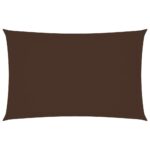 vidaXL Tieniaca plachta oxfordská látka obdĺžniková 5x8 m hnedá