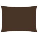 vidaXL Tieniaca plachta oxfordská látka obdĺžniková 6x7 m hnedá