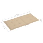 vidaXL Podložky na záhradné stoličky, nízke operadlo 6 ks 100x50x3 cm – Obrázok 7