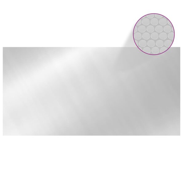 vidaXL Bazénová plachta strieborná 549x274 cm PE – Obrázok 4